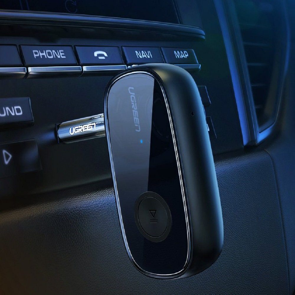 UGREEN Bluetooth 5.0 Audioempfänger AUX aptX Miniklinke für Kopfhörer schwarz Bluetooth-Adapter