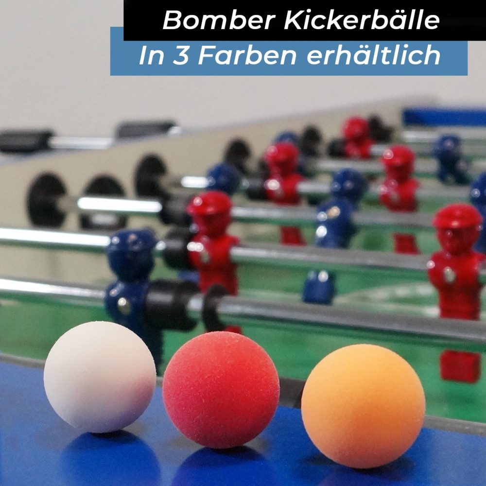 Bandito Kickertisch Bandito Kickerball 3er Set Bomber Tournament - Bälle. (3er Set, Set mit 3 hochwertigen Bällen), Extrem gute Griffigkeit für Profis