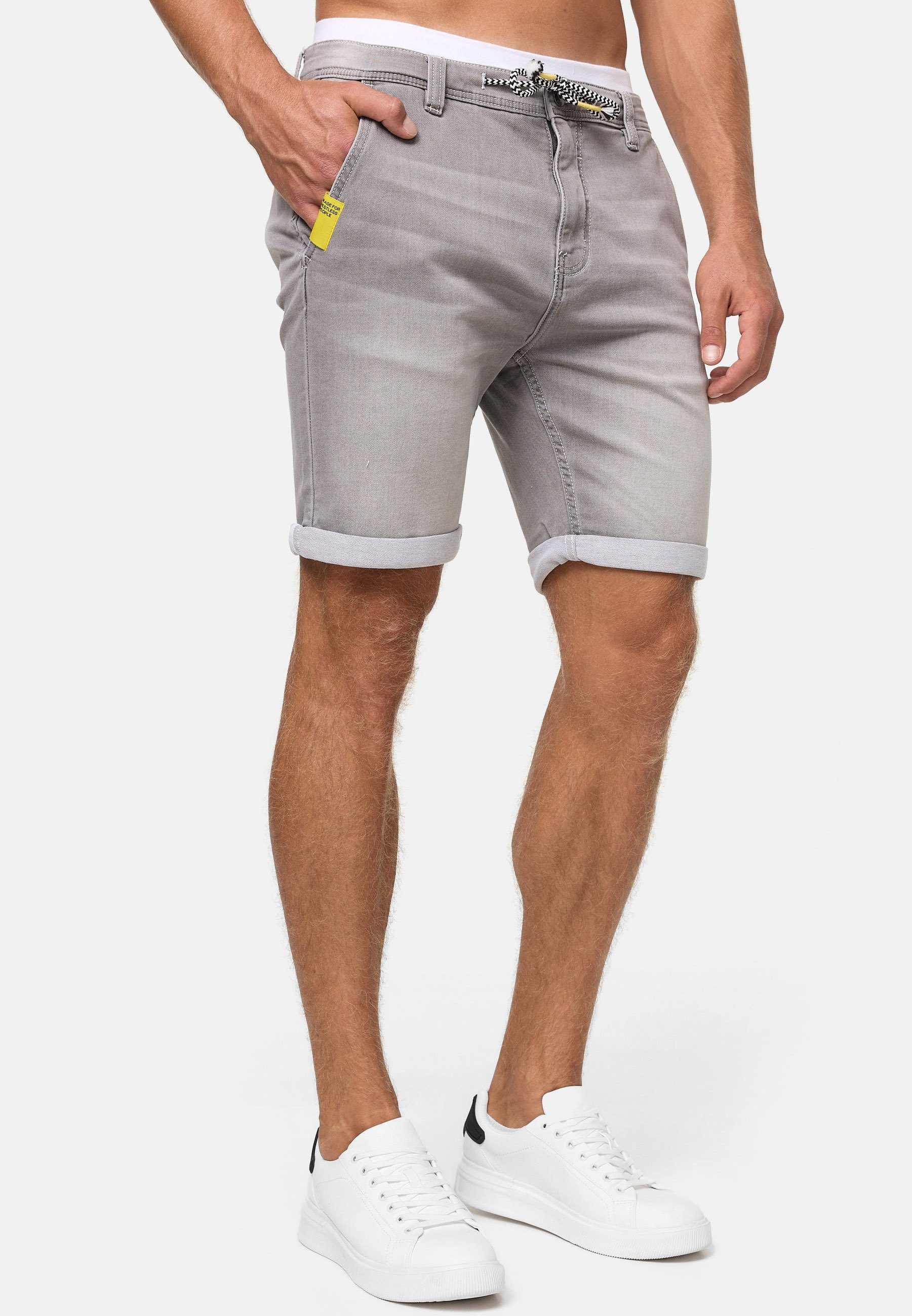 Indicode Sweatshorts Herren Azibo Sweat Shorts Herrenshorts elastischer Bund samt Tunnelzug