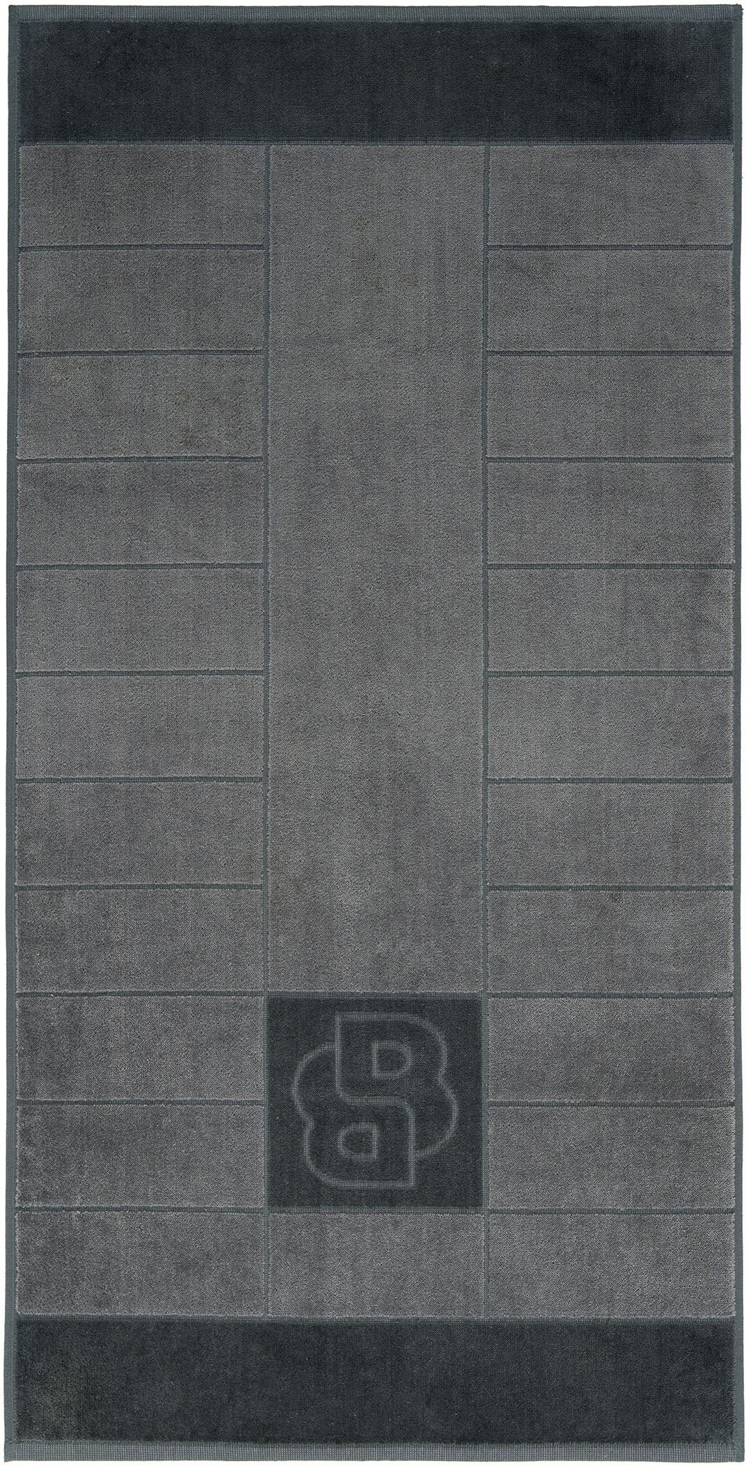 BOSS Home Handtuch DOUBLEB, Frottiervelours (1-St), mit Label-Applikationen, mit Bordüre und B BOSS Logo