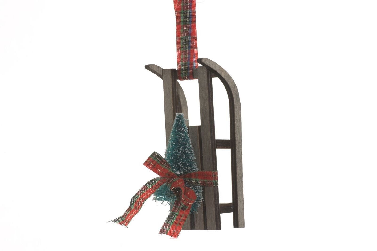 Kaemingk Christbaumschmuck Baumhänger Holzschlitten Baumschmuck Christbaumschmuck Holz