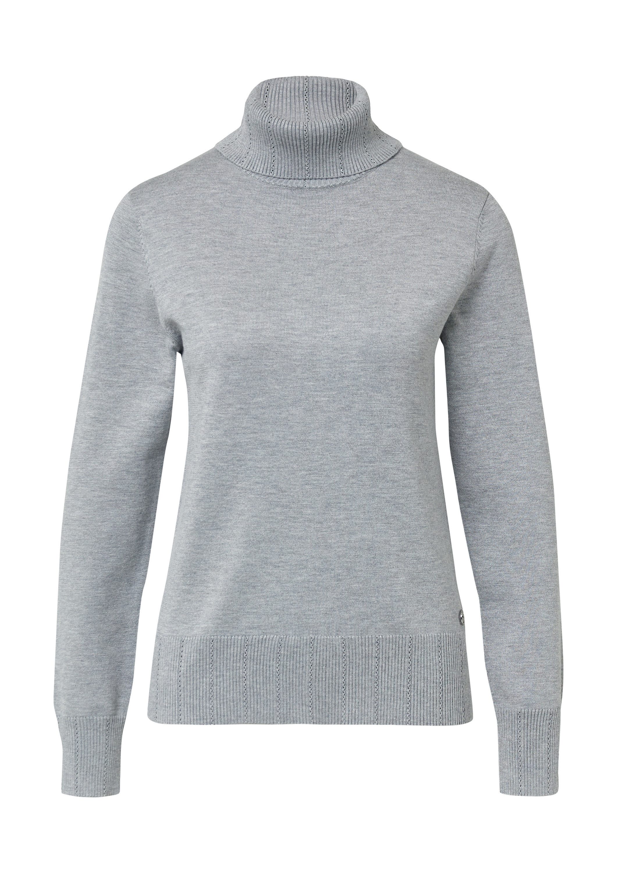 s.Oliver Longpullover Strickpullover Slim-Fit-Pullover mit Ajour-Details günstig online kaufen