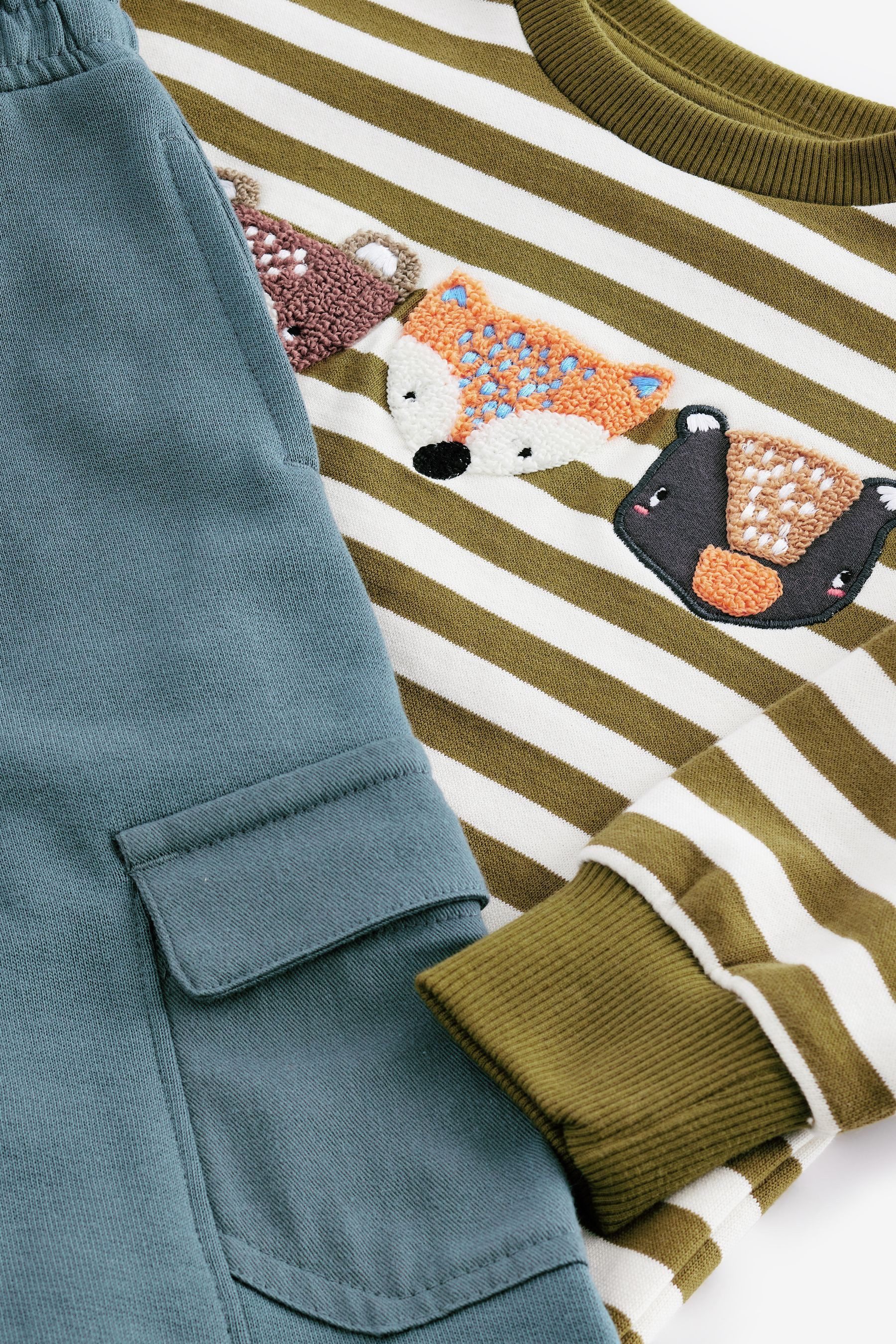 Next Sweatanzug Sweatshirt und Utility-Jogginghose im Set (2-tlg)