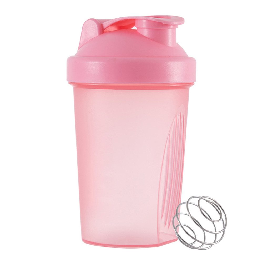 Coonoor Protein Шейкер Flasche 400 ml Auslaufsicher mit Edelstahl Sieb & Skala, BPA-frei, (1-tlg), hohe Transparenz & stoßfest für Supplement Shakes