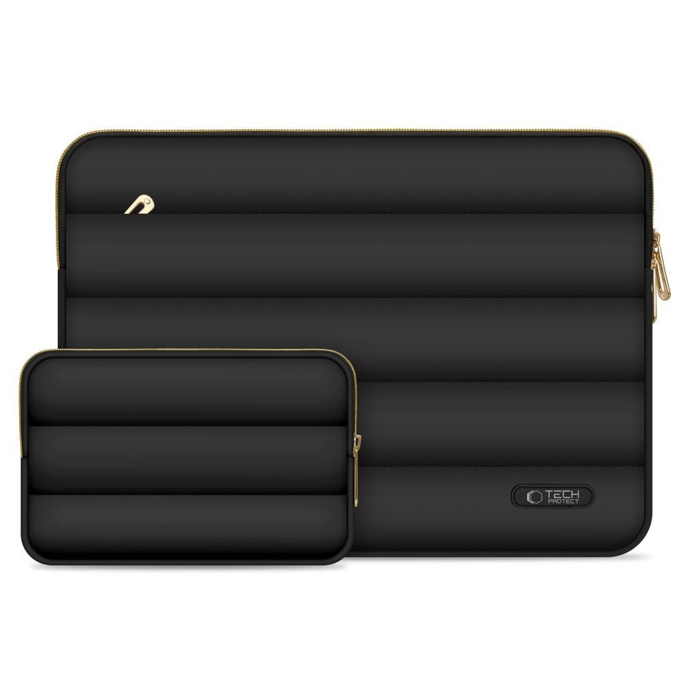 TECH PROTECT Laptoptasche Laptoptasche Schutztasche (Spar-Set, 1-tlg), Stoßdämpfende Polsterung, Plüschfutter, inkl. Mini-Tasche