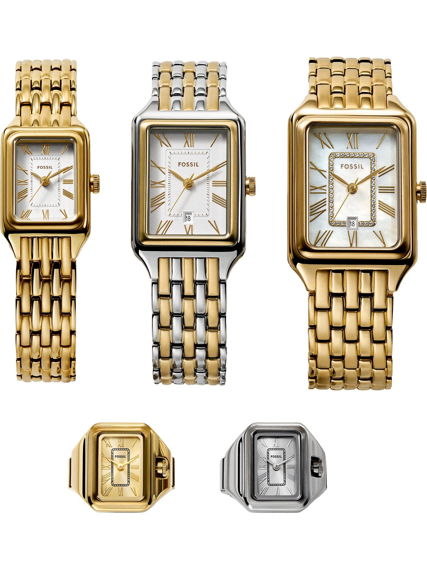 Fossil Quarzuhr Fossil Damen-Uhren Analog Quarz günstig online kaufen
