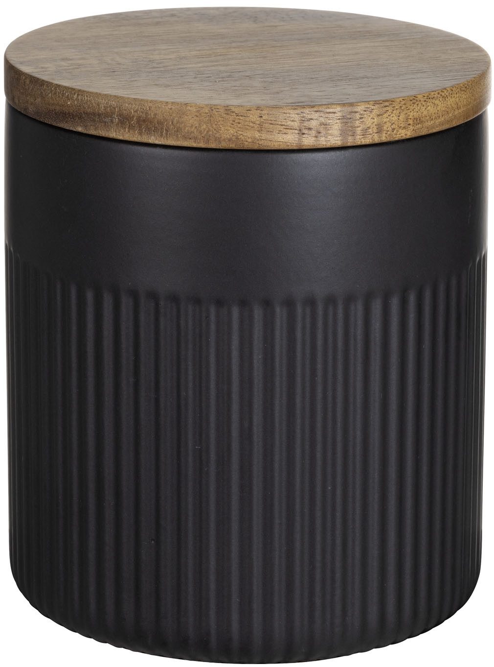 SCHÖNER WOHNEN-Kollektion Vorratsdose REFIA, Akazienholz, Keramik, Silikon, (1-tlg), Aufbewahrungsdose für Lebensmittel mit Akazienholz-Deckel, luftdicht