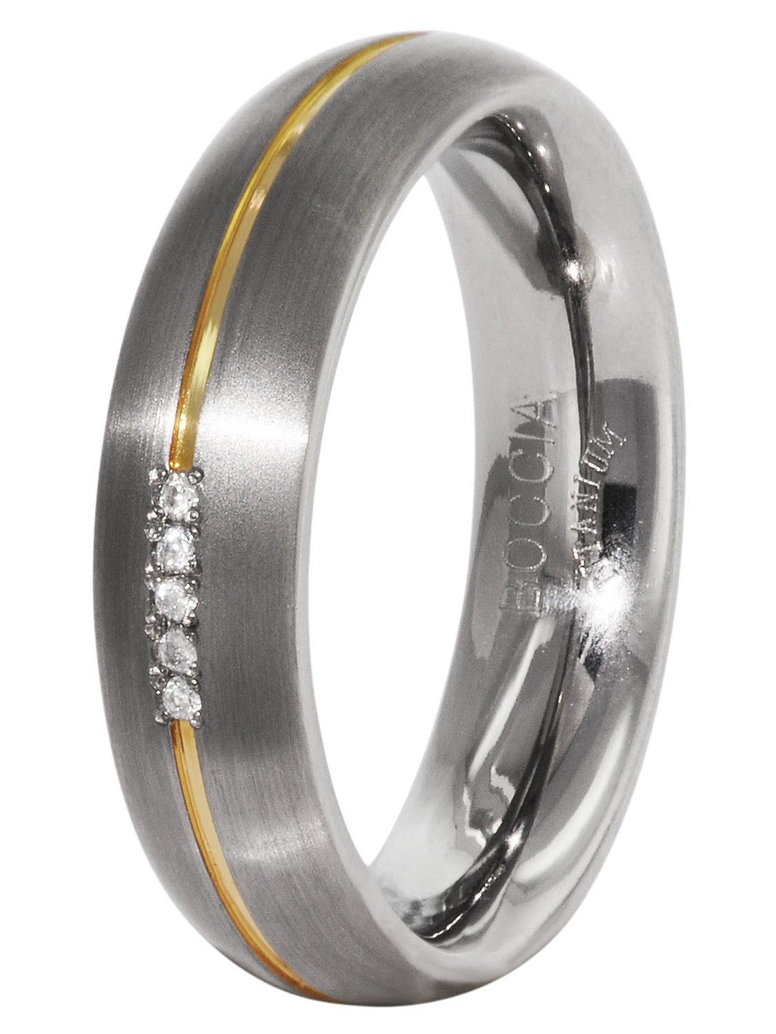 Boccia Fingerring Titanium Damen
