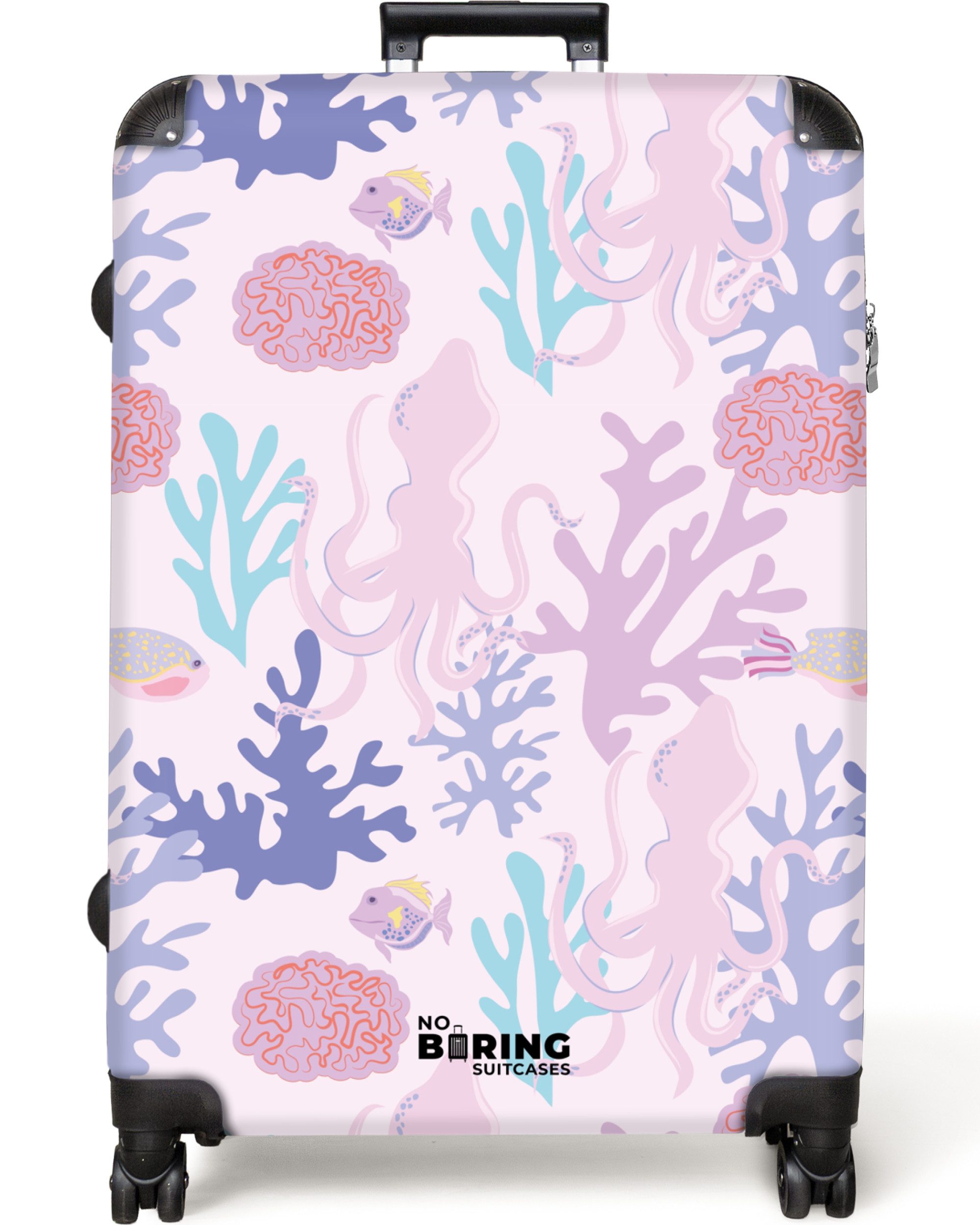NoBoringSuitcases.com© Hartschalen-Trolley Rosa mit Unterwasseraufdruck 77 günstig online kaufen