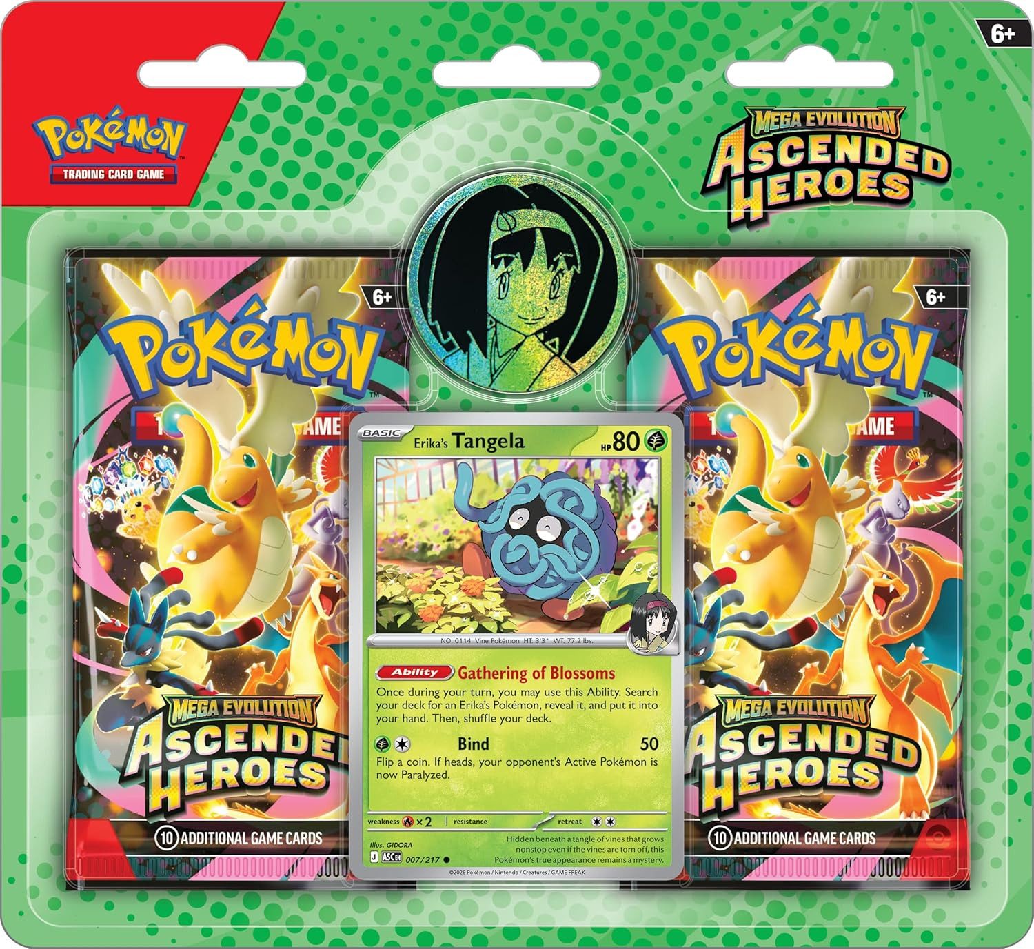 The Pokémon Company International Sammelkarte Mega Evolution Ascended Heroes Collection - Blister Pack - Englisch