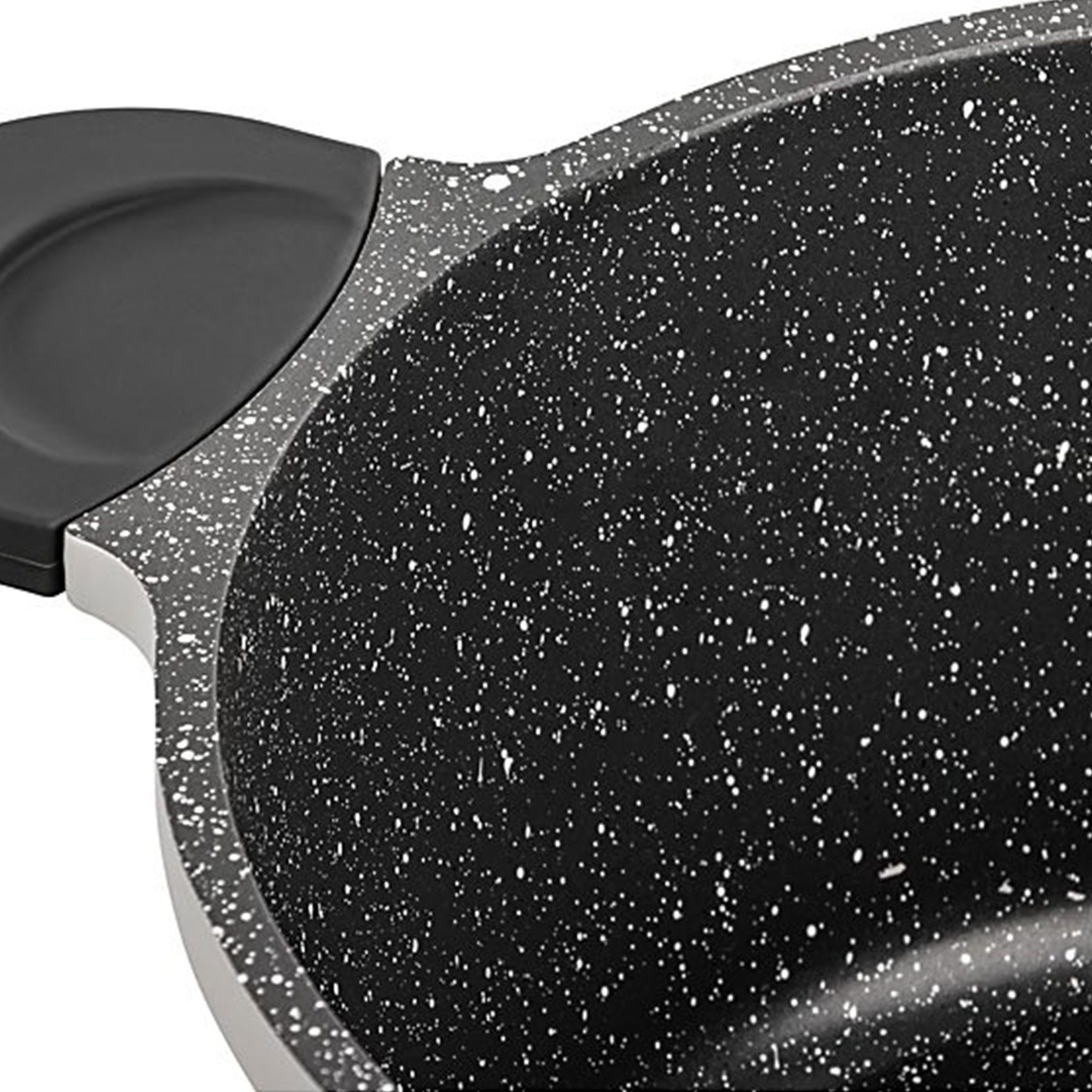 Mulex Topf-Set HAPPINESS GREYLINE, Aluguss (leichte Reinigung, 6-tlg., exzellenter Antihafteffekt), induktionsgeeigent