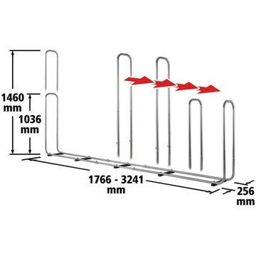 Wolfcraft Kaminholzregal Stapelhilfe für Brennholz Modular XXL 5125000, BxTxH:324.1x25.6x146 cm