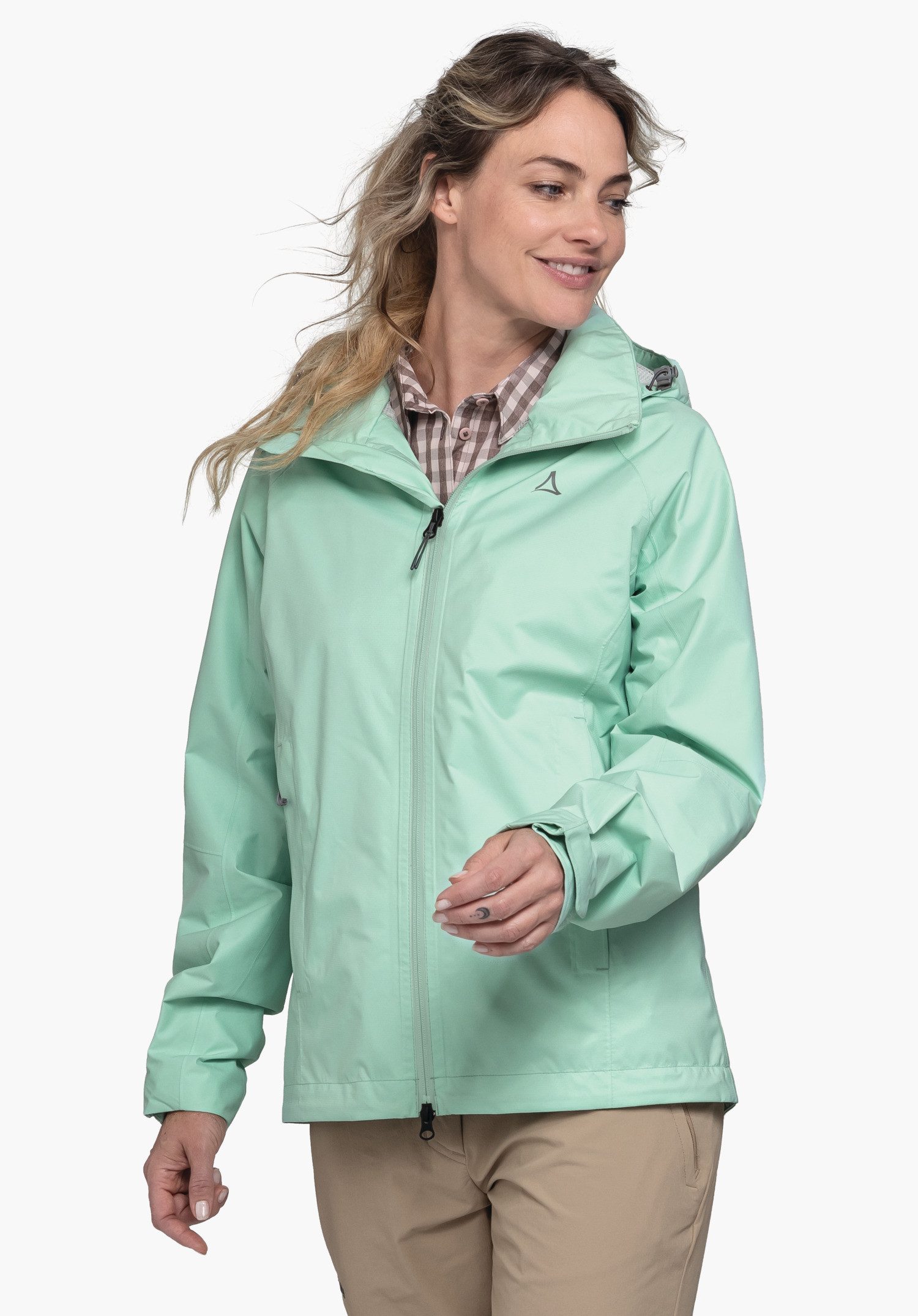 Schöffel Regenjacke Jacket Easy XT L Outdoorjacke, Wanderjacke, Funktionsjacke mit integrierter Pack-Away Tasche