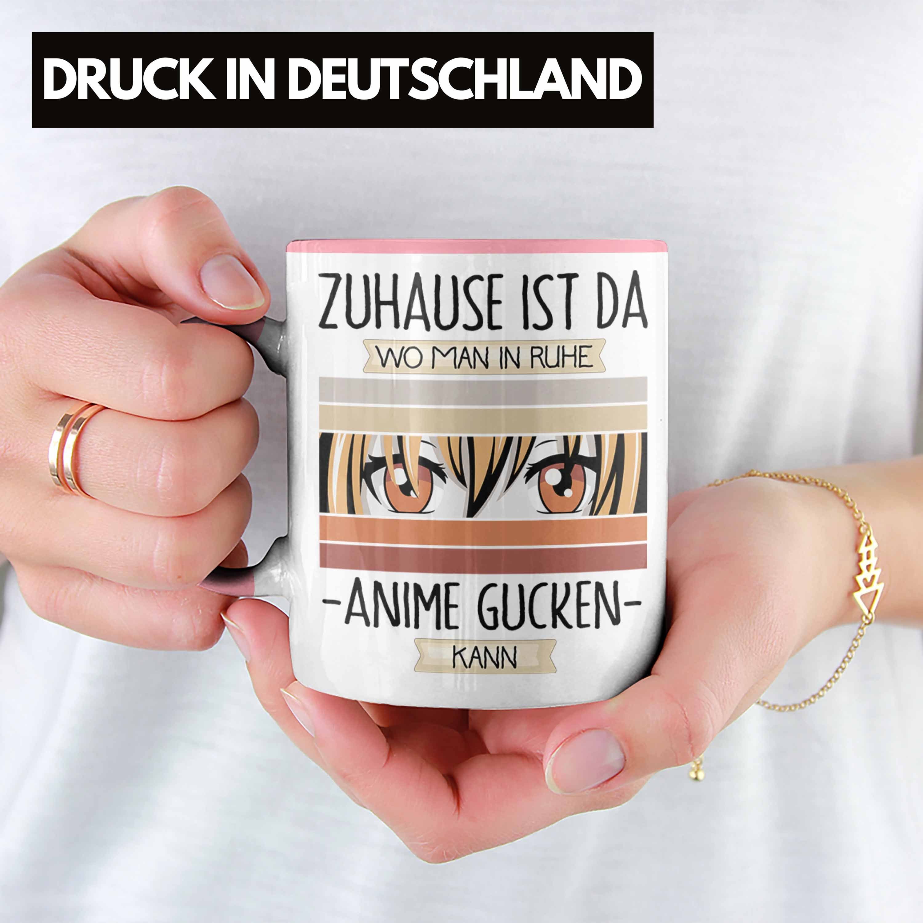 Rosa Spruch Ma Geschenk Anime Ist Wo Lustiger Trendation Geschenkidee Da Tasse Tasse Zuhause