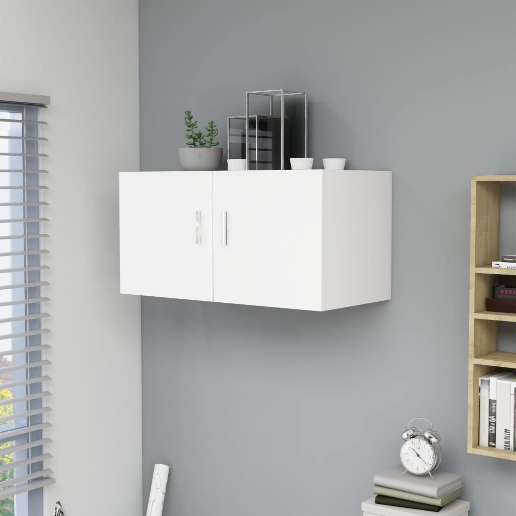 vidaXL Hängeschrank NA Hängeschrank Wandschrank Weiß 80x39x40 cm Spanplatte Schränkchen