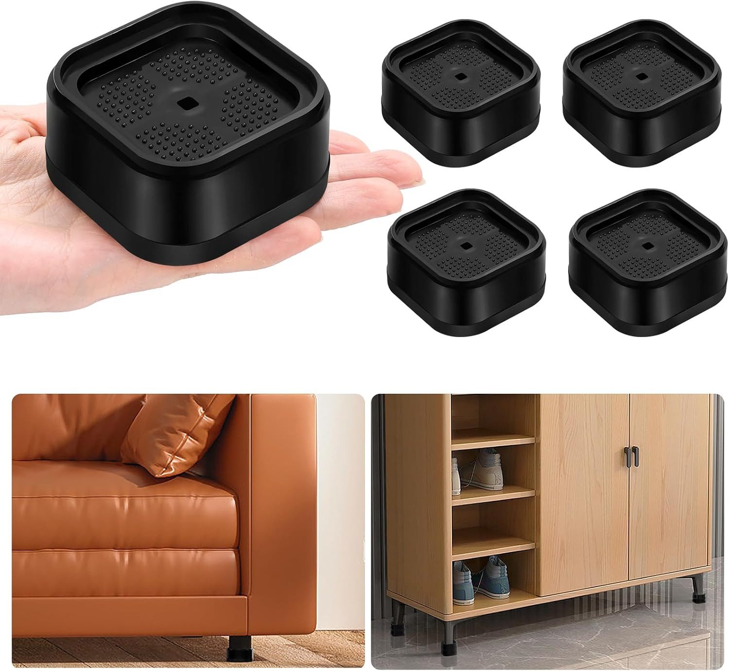 Kaket Erhöhungs-Set Möbelerhöher Stapelbare Möbelerhöhungen, Verstellbare günstig online kaufen