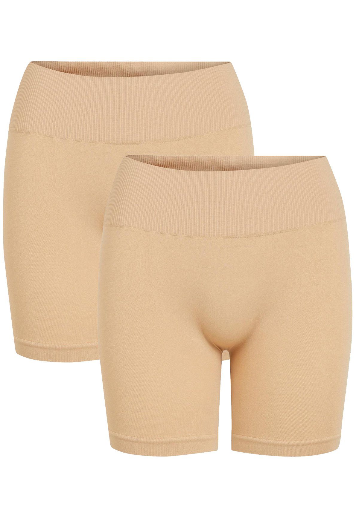 Vila Leggings Kurzes Design 2-er Set VISEAM für Damen (2-tlg) VISEAM MINI SHORTS - NOOS