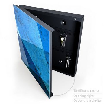 Primedeco Schlüsselkasten Magnetpinnwand mit Glasfront Farbige Schattierung (1 St)