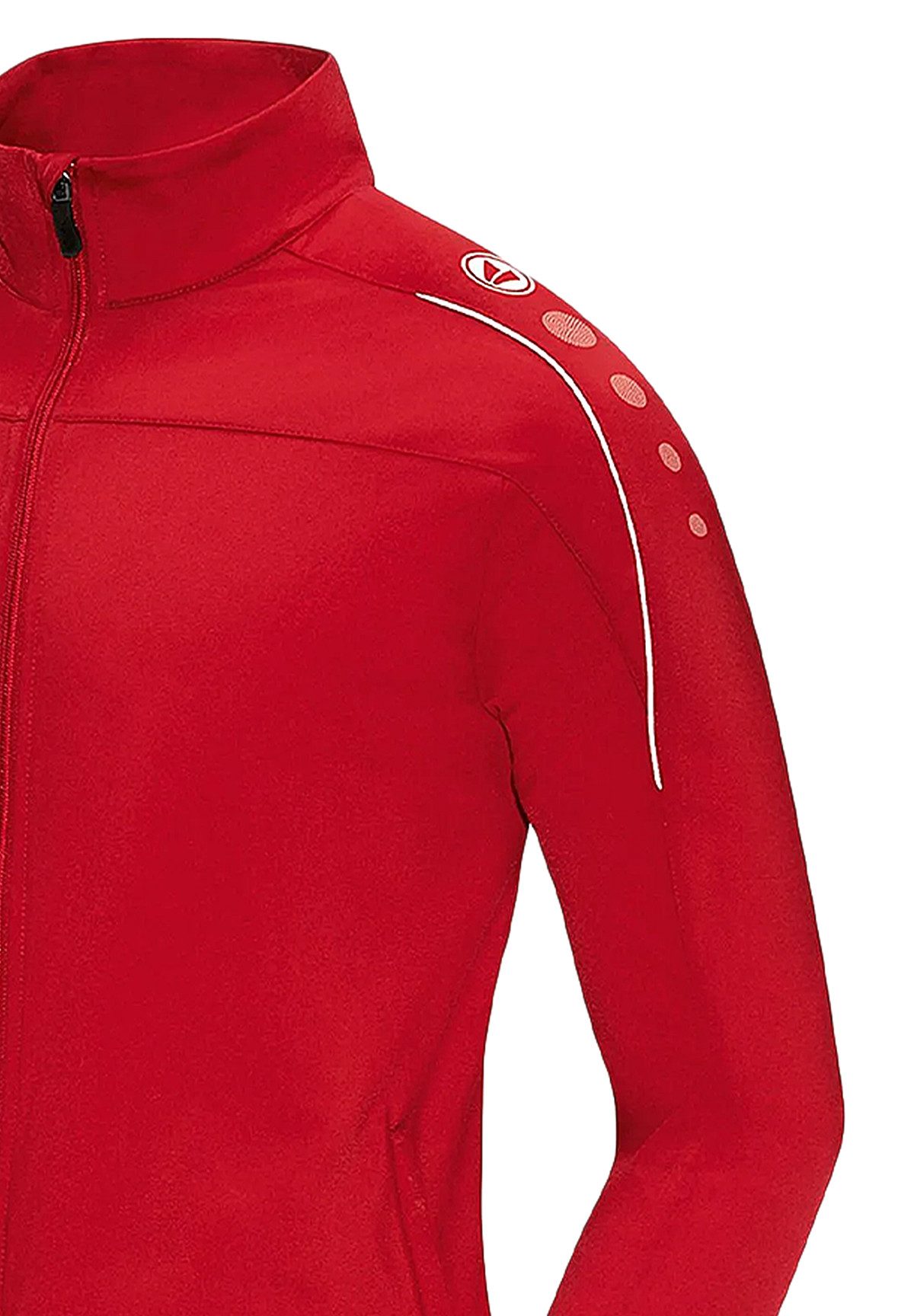 Jako Sportanzug mit Reißverschluss Sportjacke mit Seitentaschen für Unisex, Polyesterjacke Classico