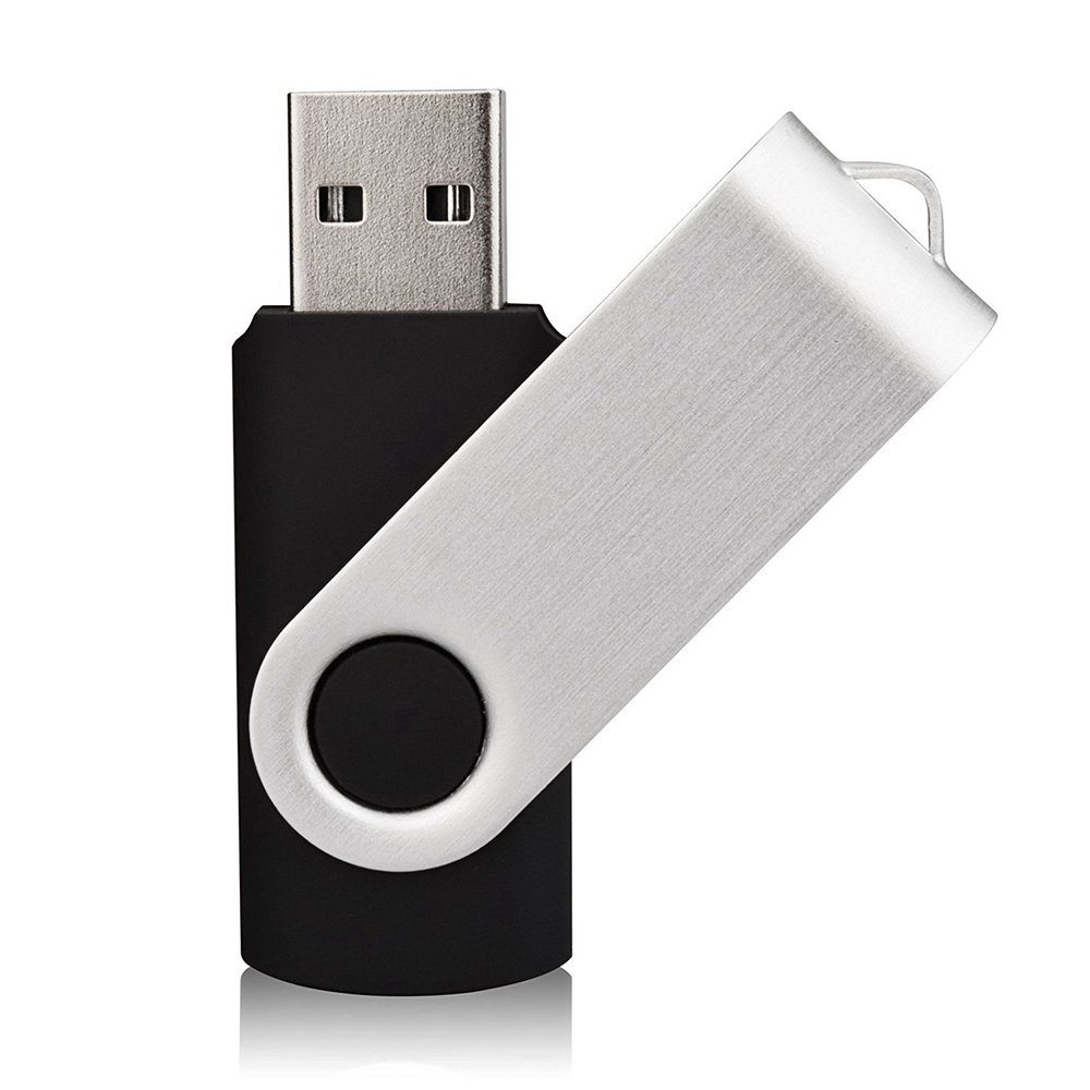 TradeNation USB Stick 32GB 64GB 128GB Speicherstick Memorystick Speicher Schwarz USB-Stick (USB 2.0, Lesegeschwindigkeit 100,00 MB/s, Plug & Play)