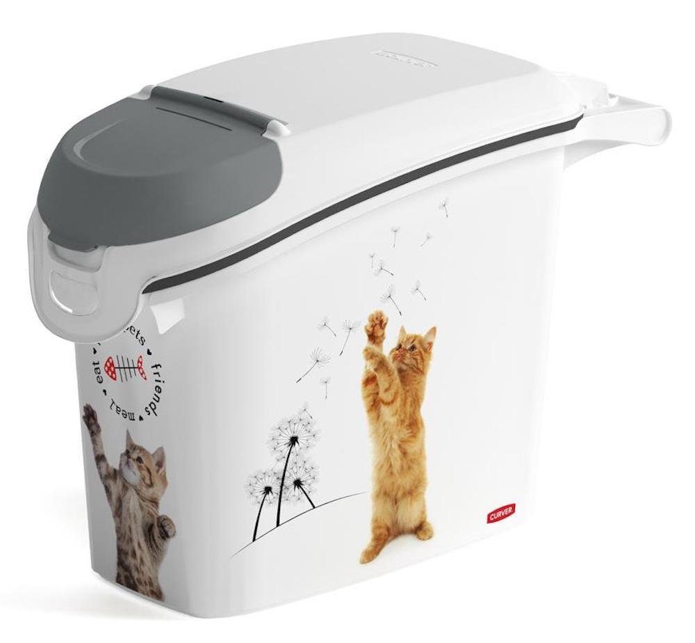 Curver Mülltrennsystem Futtertonne, Futterbehälter Petlife 15L für Katzenfutter