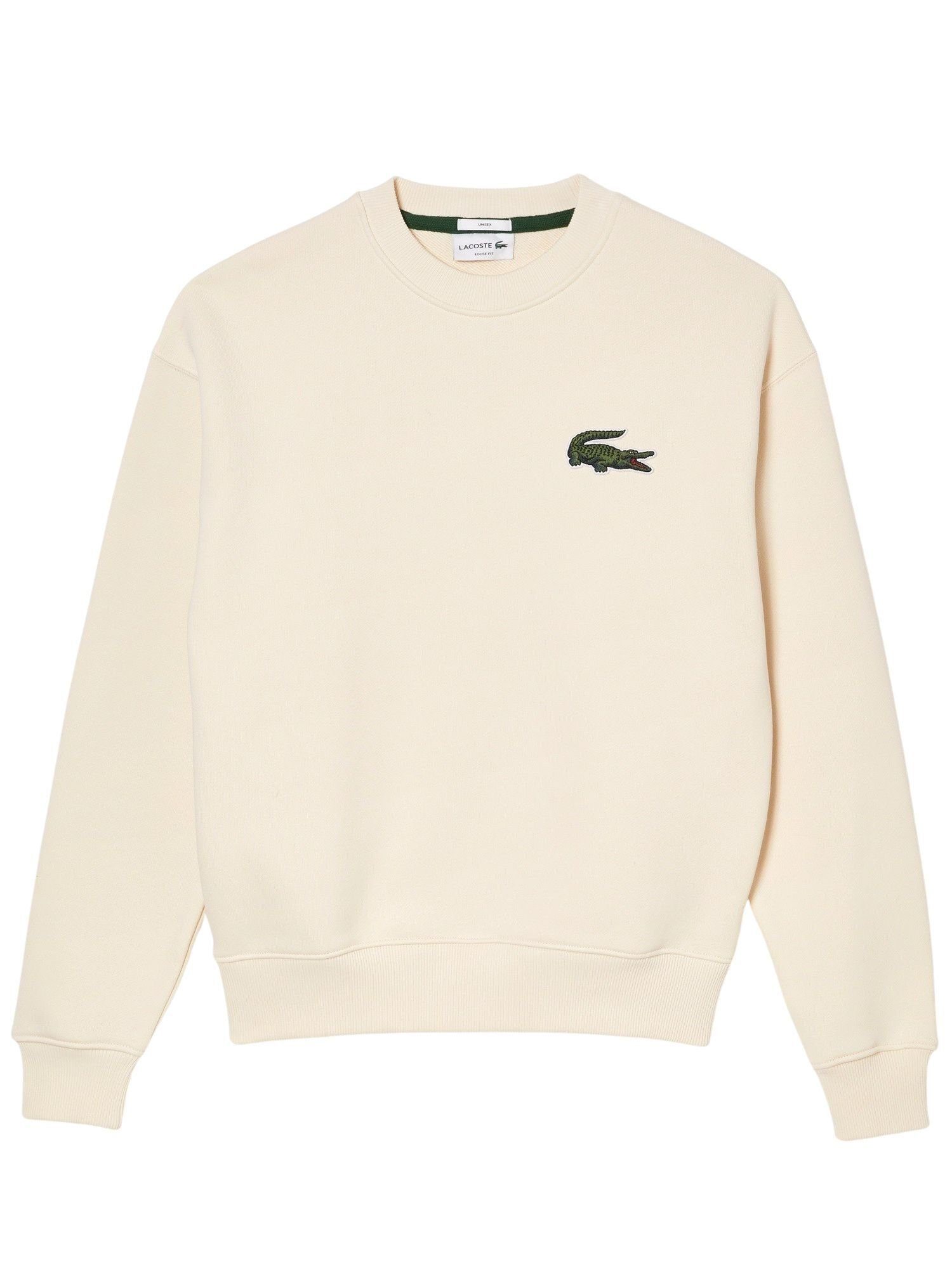 Sweatshirt Sweatshirt Kapuze Weiß Pullover Core ohne (1-tlg) Collection Lacoste