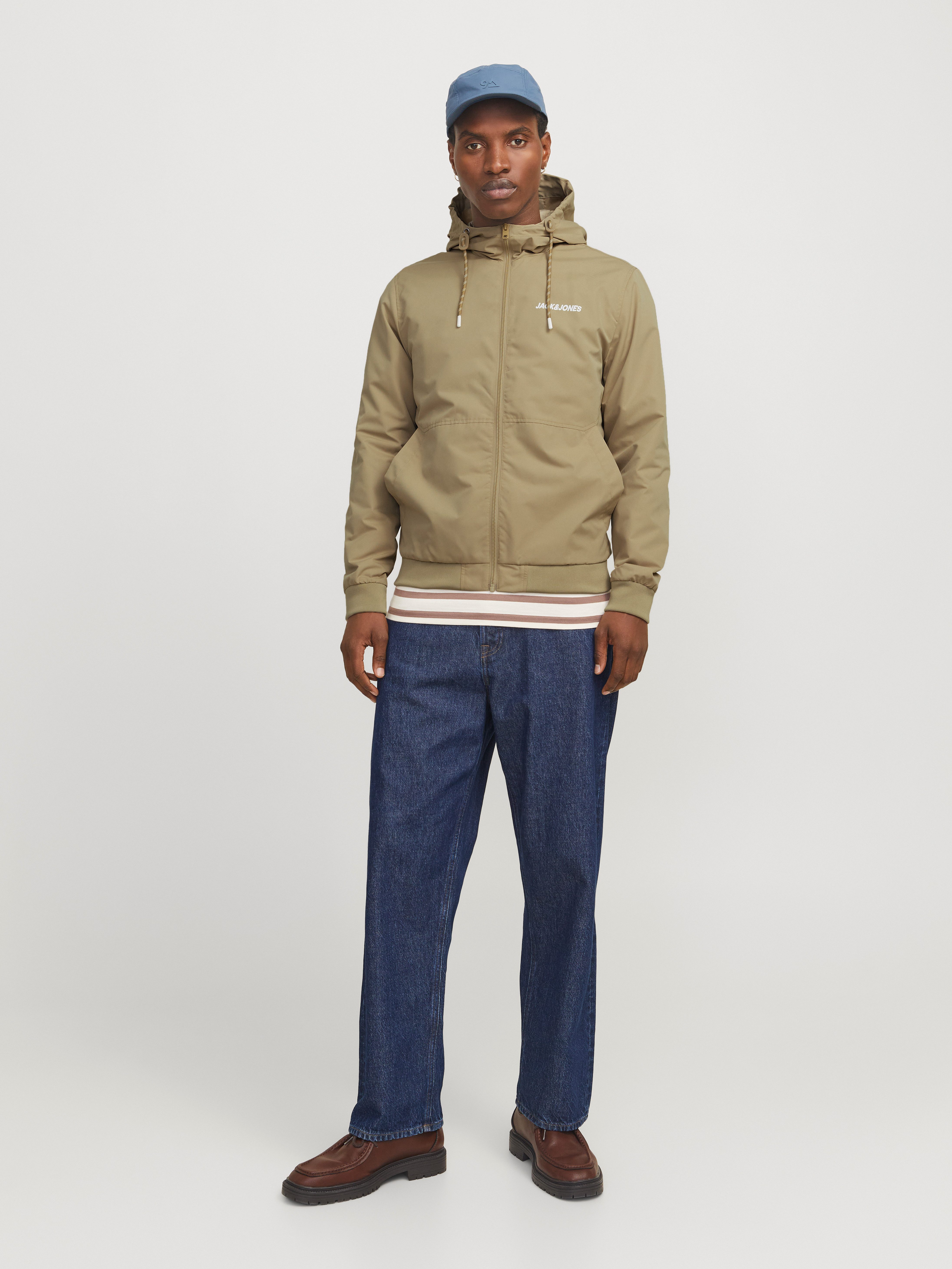 Jack & Jones Blouson JJERUSH mit Kapuze Kunstfaser, regular fit