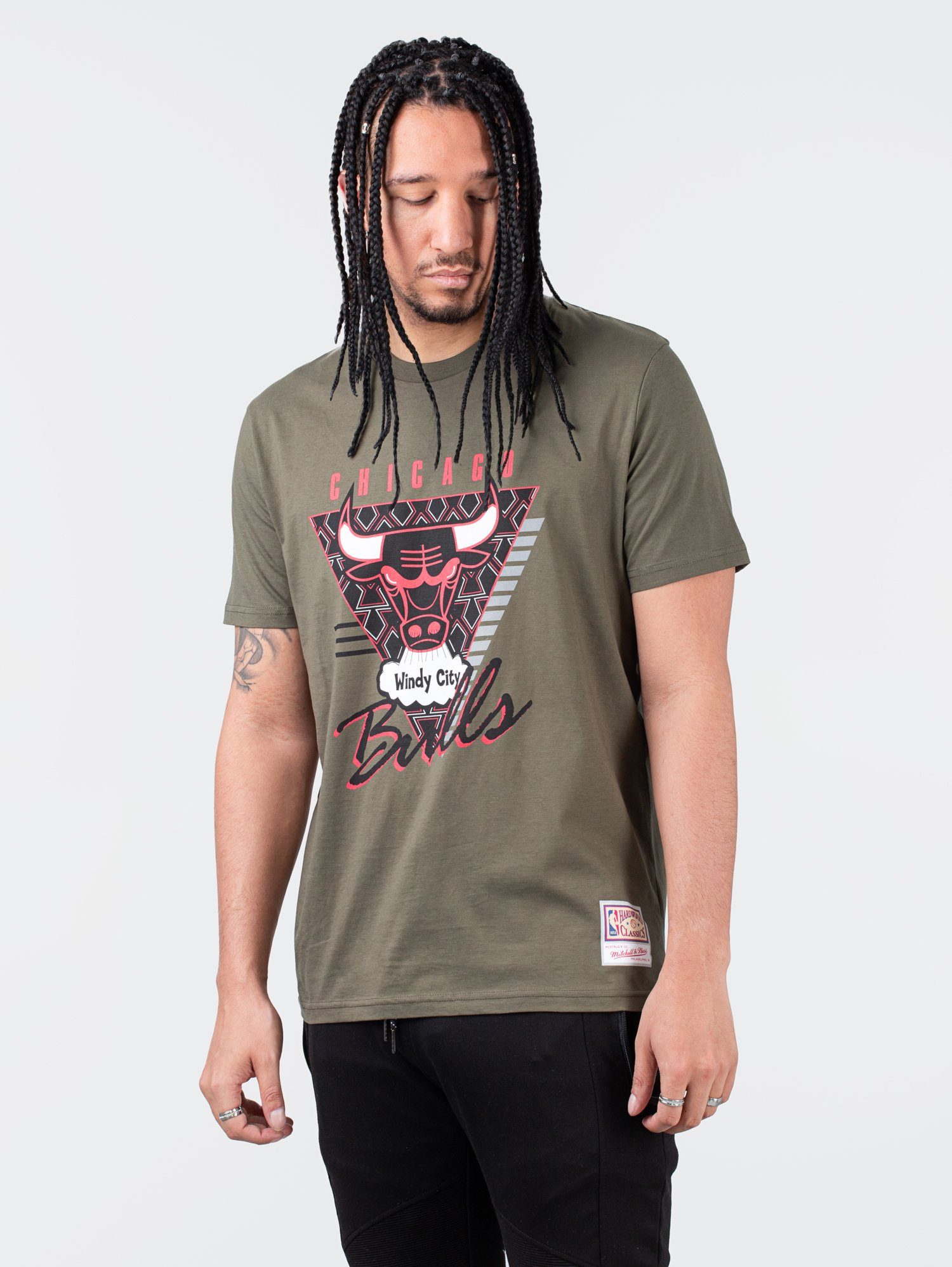 Final Mitchell Ness Seconds Tee Mitchell Khaki & T-Shirt Bulls & / Chicago NBA Ness