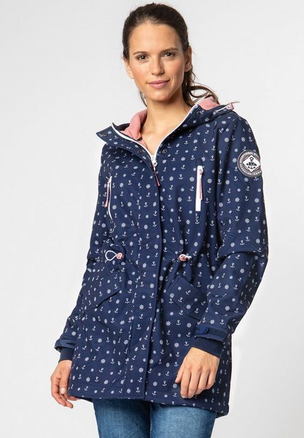 SUBLEVEL Softshelljacke Softshelljacke mit Allover Print Punkte- oder Anker günstig online kaufen