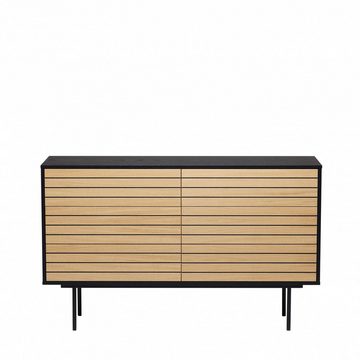 Woodman Schubkastenkommode Stripe, besonderes Design, 6 Schubladen, Breite 140 cm