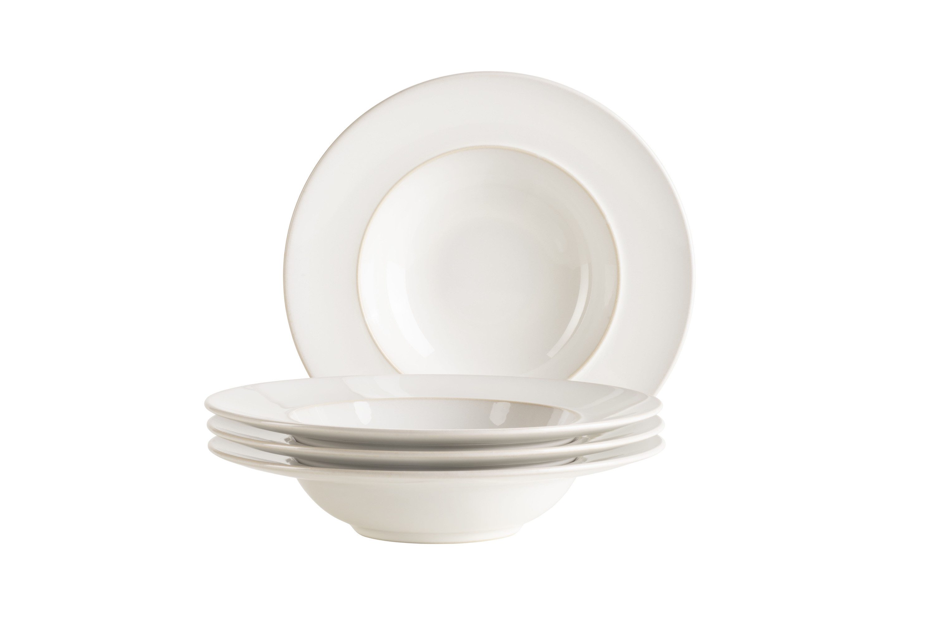 MÄSER Teller-Set Unico (4-tlg), 4 Personen, Steinzeug