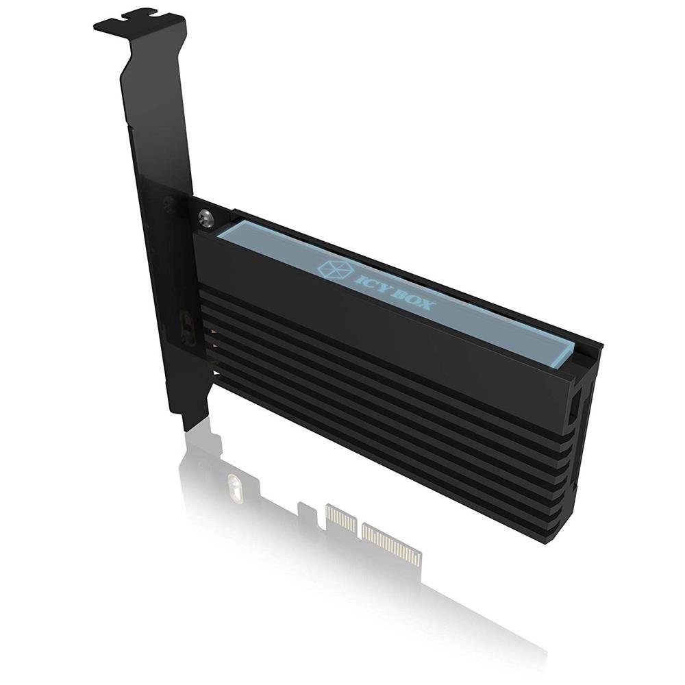 ICY BOX IB-PCI214M2-HSL Netzwerk-Adapter, PCIe Erweiterungskarte mit M.2 M-Key Sockel, für eine M.2 NVMe SSD