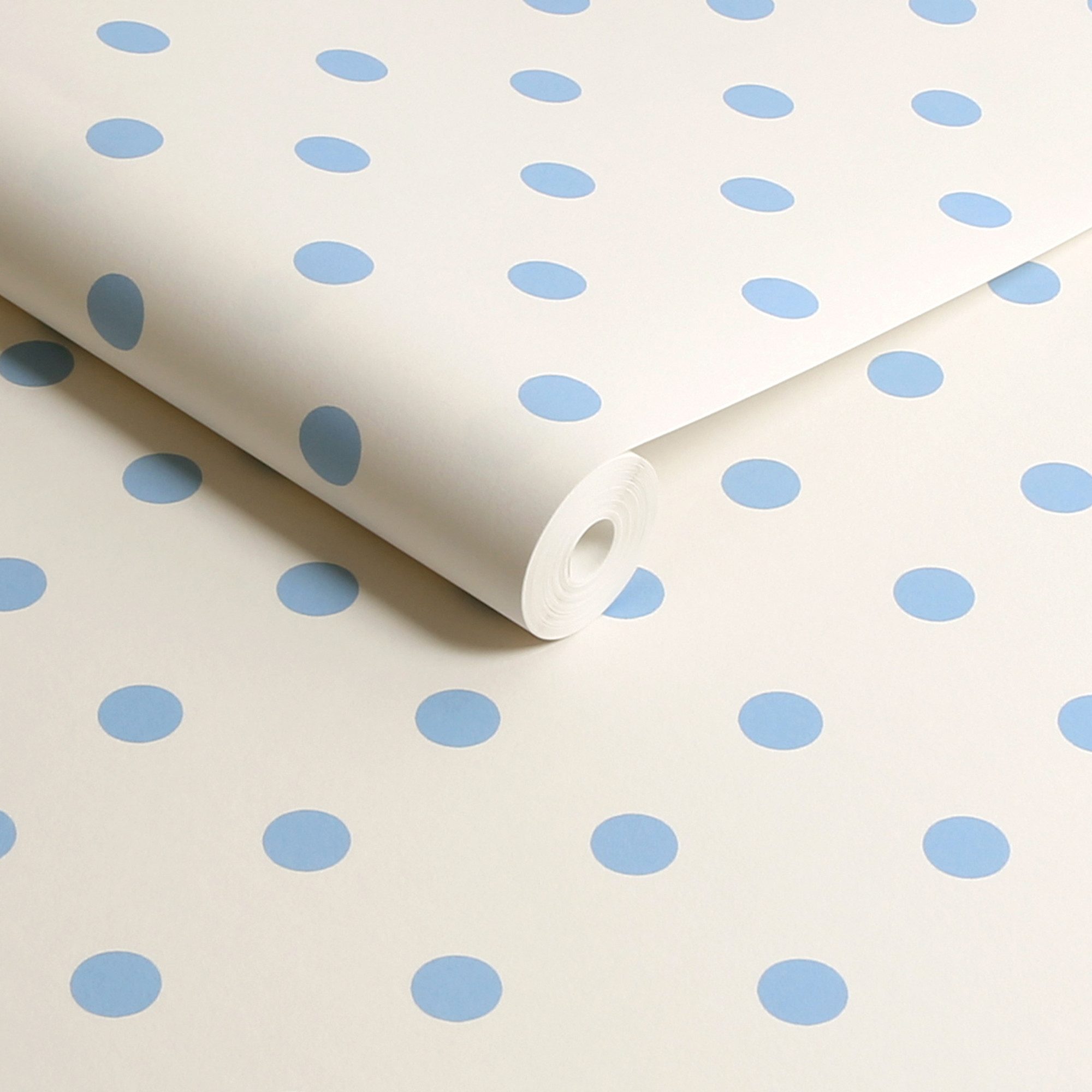 Cath Kidston Vliestapete Button Spot, glatt, gepunktet, (1 St), 10mx52cm (ca. 5m2)
