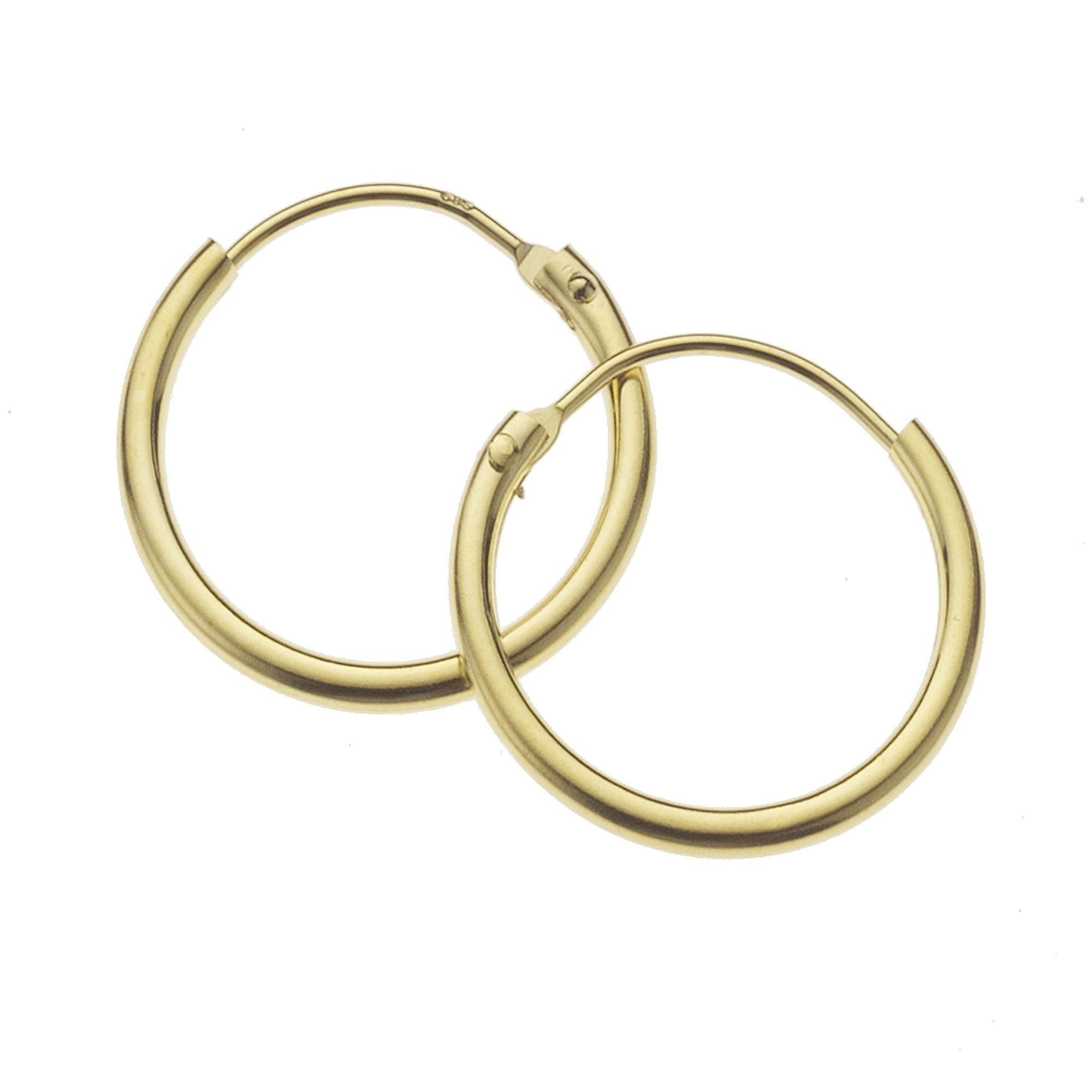 Fascination by Ellen K. Paar Creolen Gold 585 mit einem Durchmesser von 15m günstig online kaufen