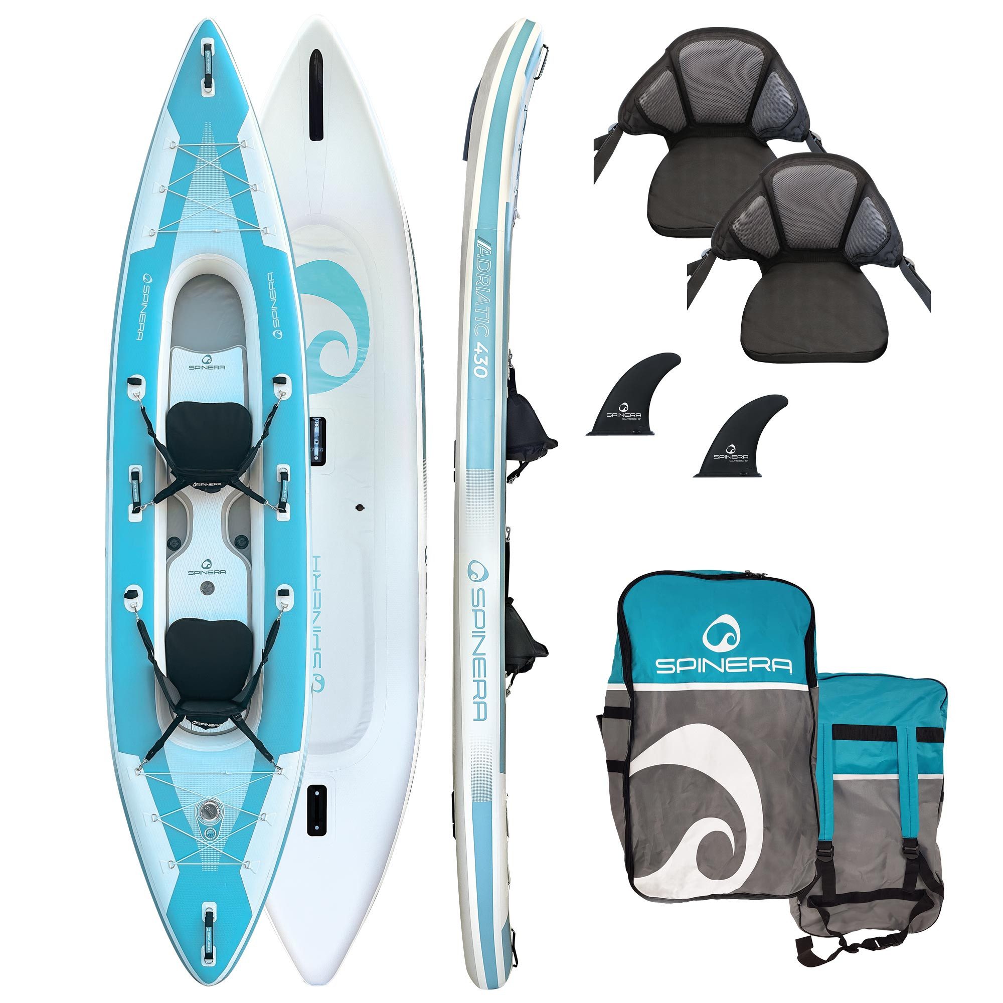Spinera Tourenkajak Spinera Kayak Adriatic 430 Light 2 Personen aufblasbares Premium