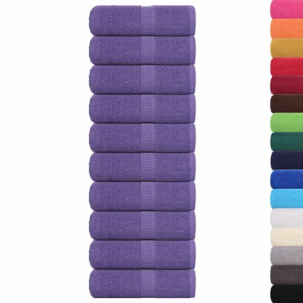 vidaXL Handtuch Seiftücher 10 Stk. Lila günstig online kaufen