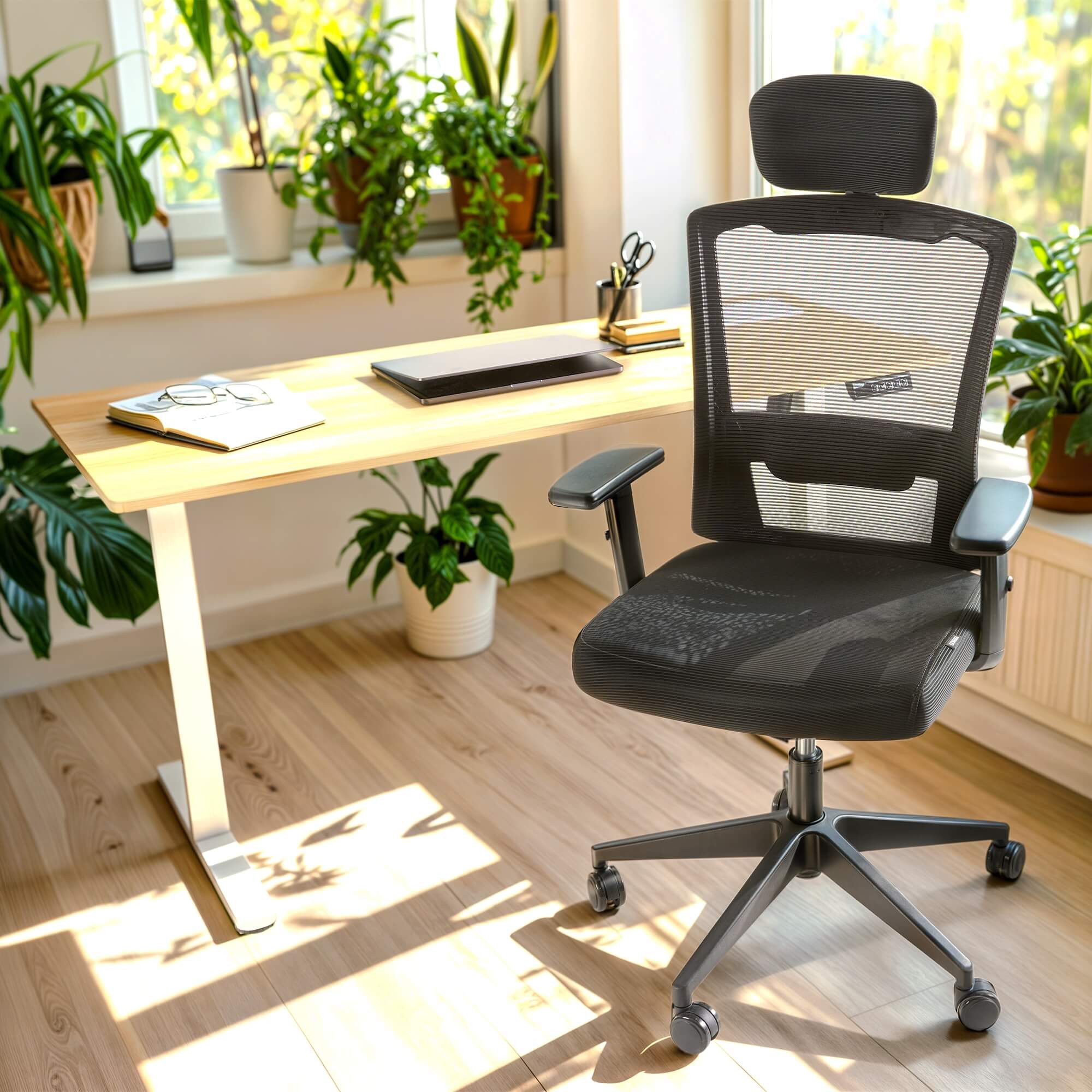 Arebos Bürostuhl Ergonomischer Schreibtischstuhl Wippmechanismus von 90° bi günstig online kaufen