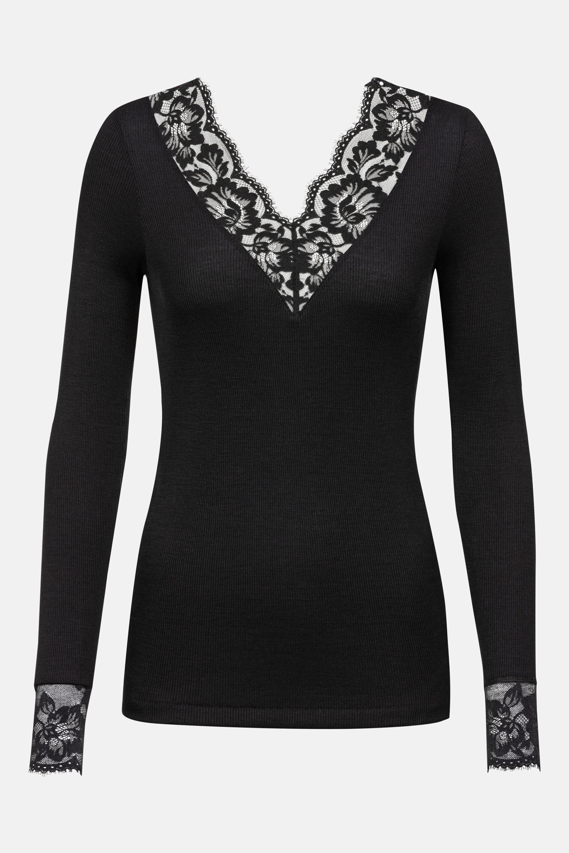 Mey Langarmshirt Serie Wool Love Uni günstig online kaufen