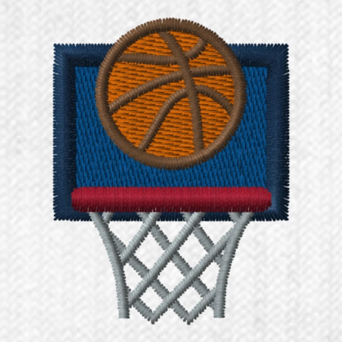 Spreadshirt Socken Stickerei Basketball, Basketballkorb Tennissocken (1-Paar)