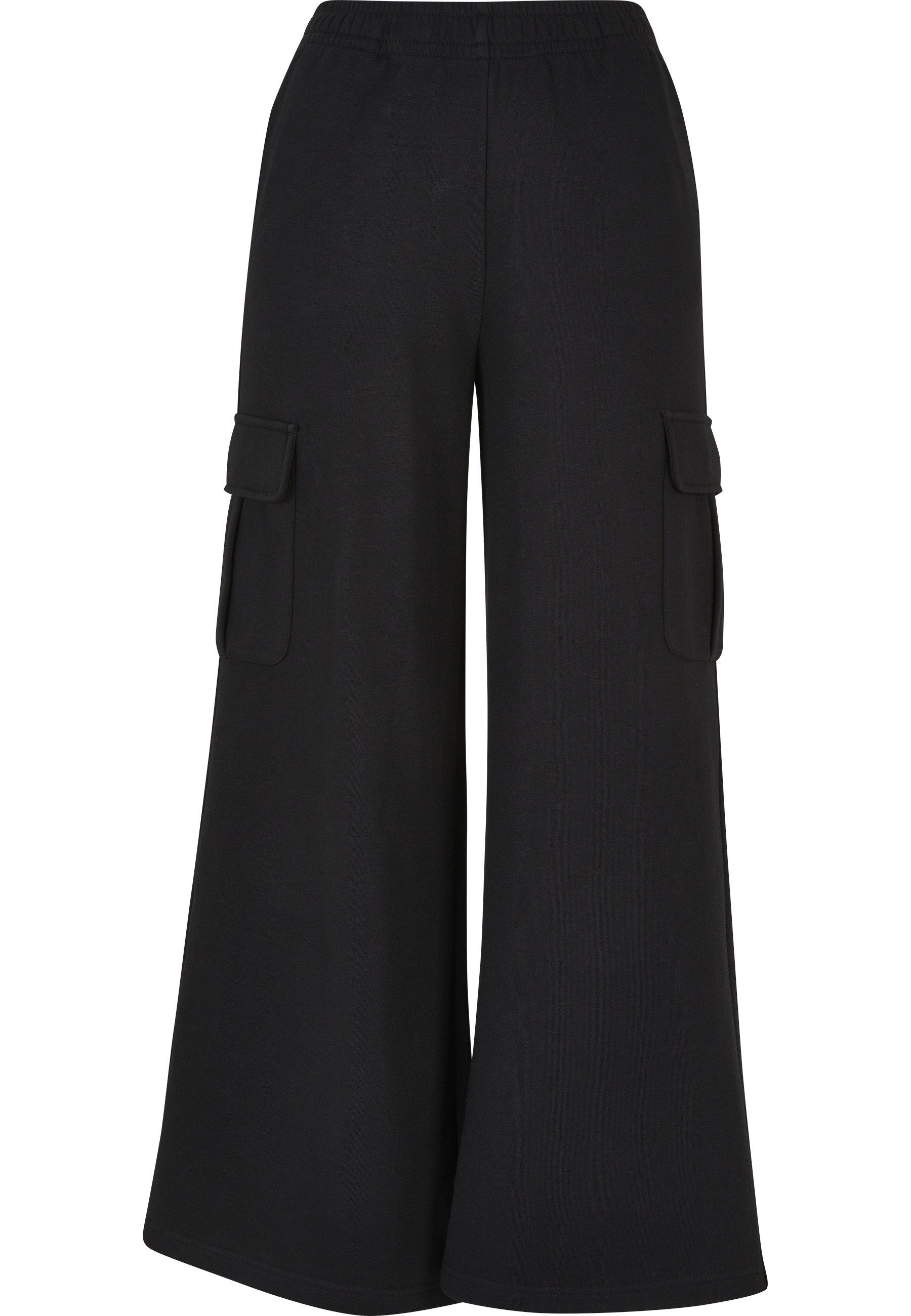 URBAN CLASSICS Sweathose Urban Classics Damen Ladies Highwaist Wide Leg Cargo Terry Pants (1-tlg)