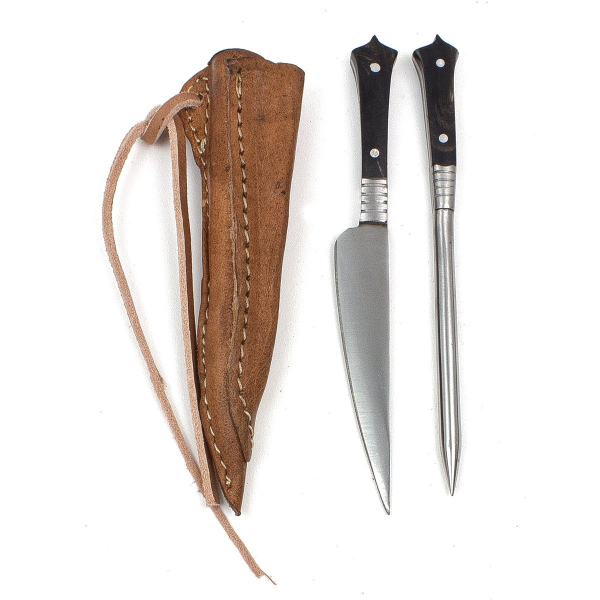 Besteck-Set Großes Mittelalter-Besteck Set Typ 2 mit Doppellederscheide