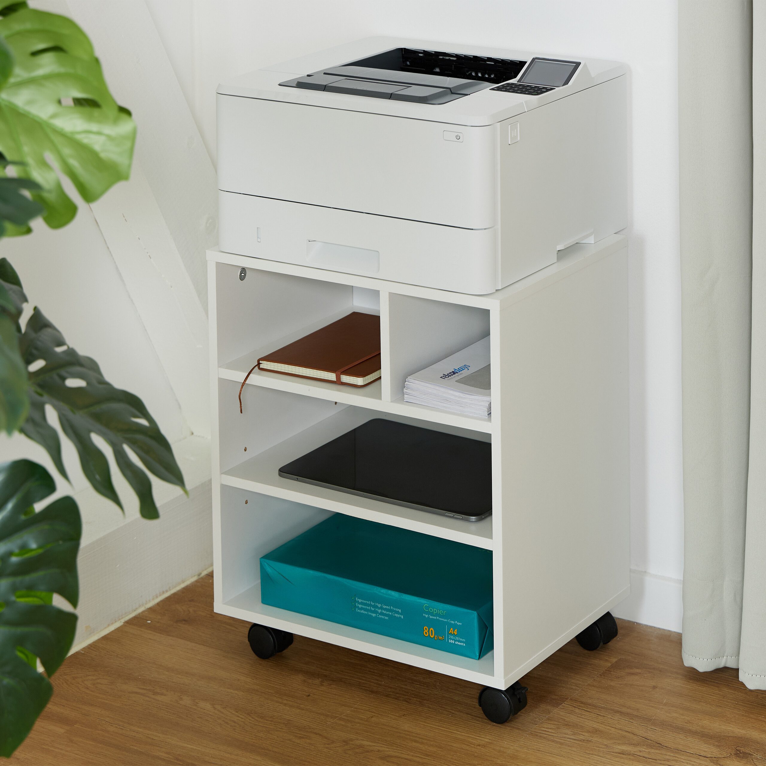 relaxdays Rollcontainer mit 4 Fäch, (1 günstig online kaufen