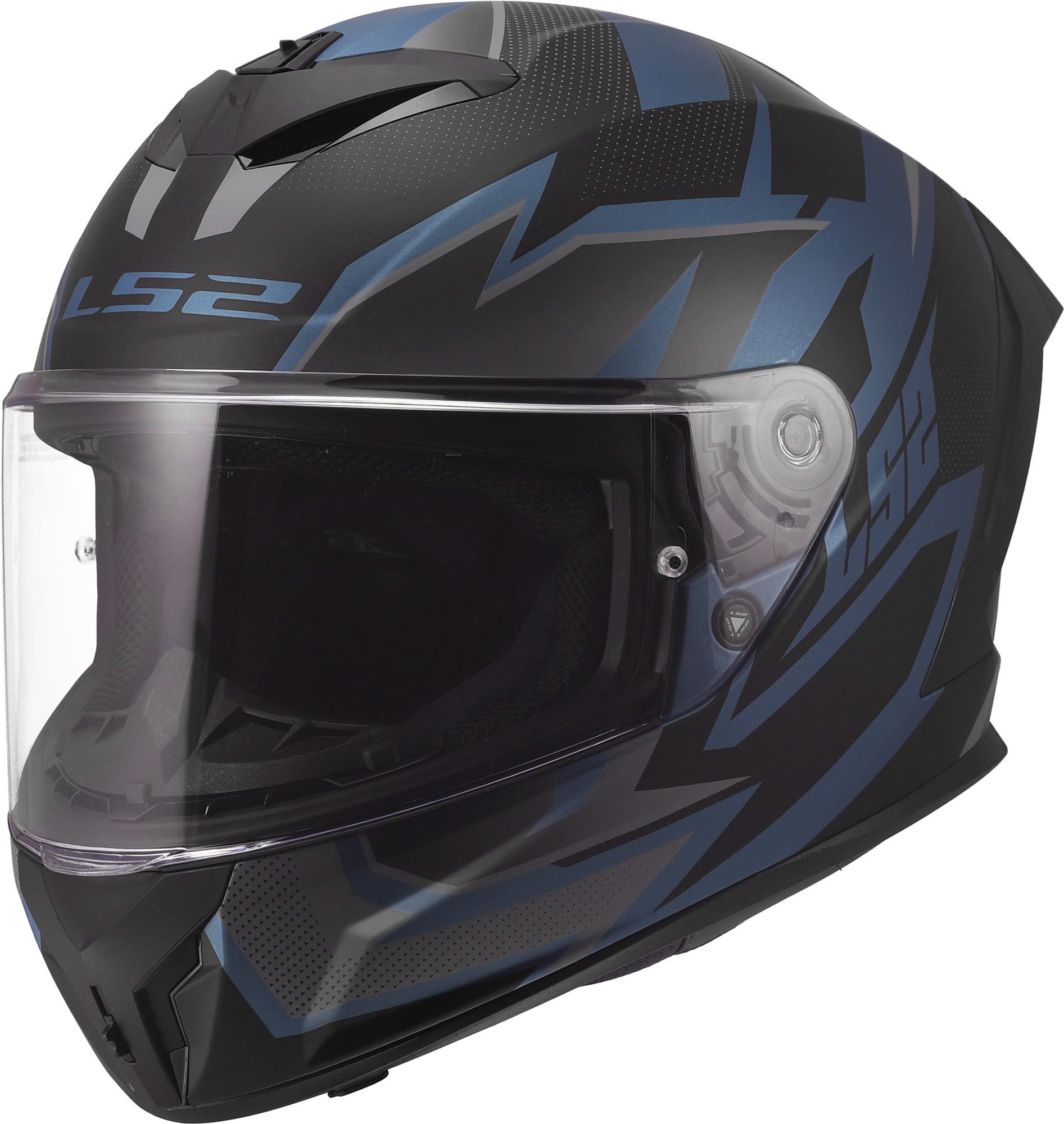 LS2 Motorradhelm FF820 Rapid III Xtrem Helm, Atmungsaktiv, Pinlock, Ratschenverschluss, Waschbar, ECE 22.06