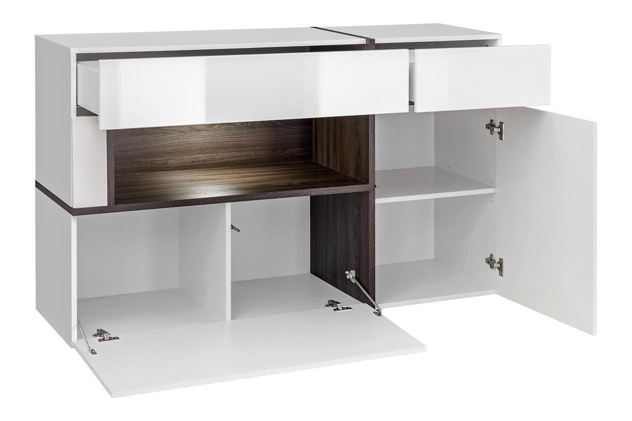 JVmoebel Wohnzimmer-Set Wohnzimmer TV-Ständer Möbel Holz Made Neu, Wohnwände in TV-Ständer/Regal/2x (5-St., Schrank/Kommode), Europa Modern Schrank