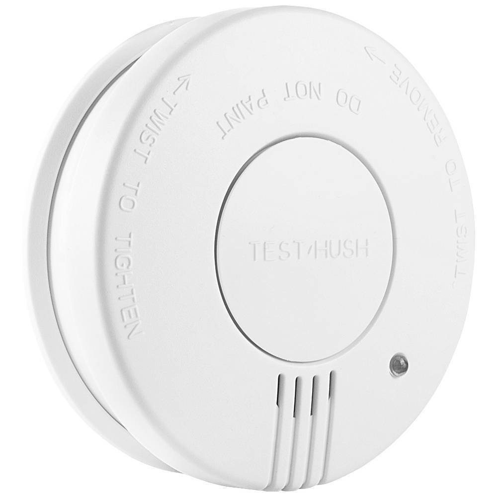 smartwares 5 Jahre Rauchwarnmelder Feuermelder FSM-11516 DIN EN Norm Rauchmelder (Lebensdauer von 10 Jahren,NF Prüfzeichen,Batterie wechselbar,Testknopf)