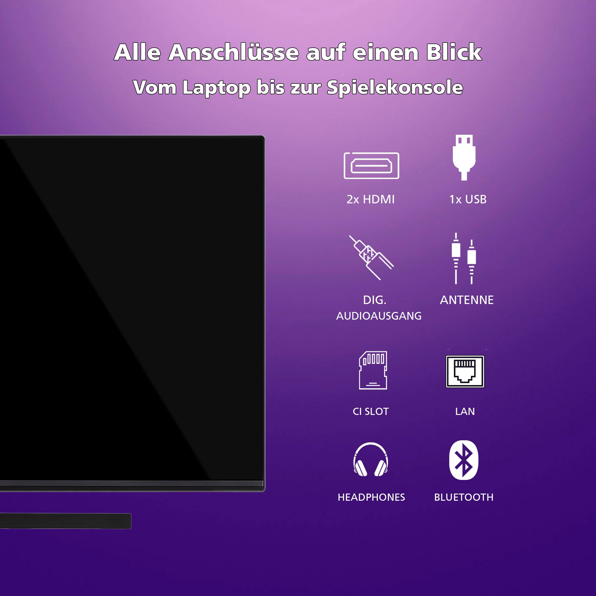 JVC LT-32VQF545A QLED-Fernseher (80 cm/3...