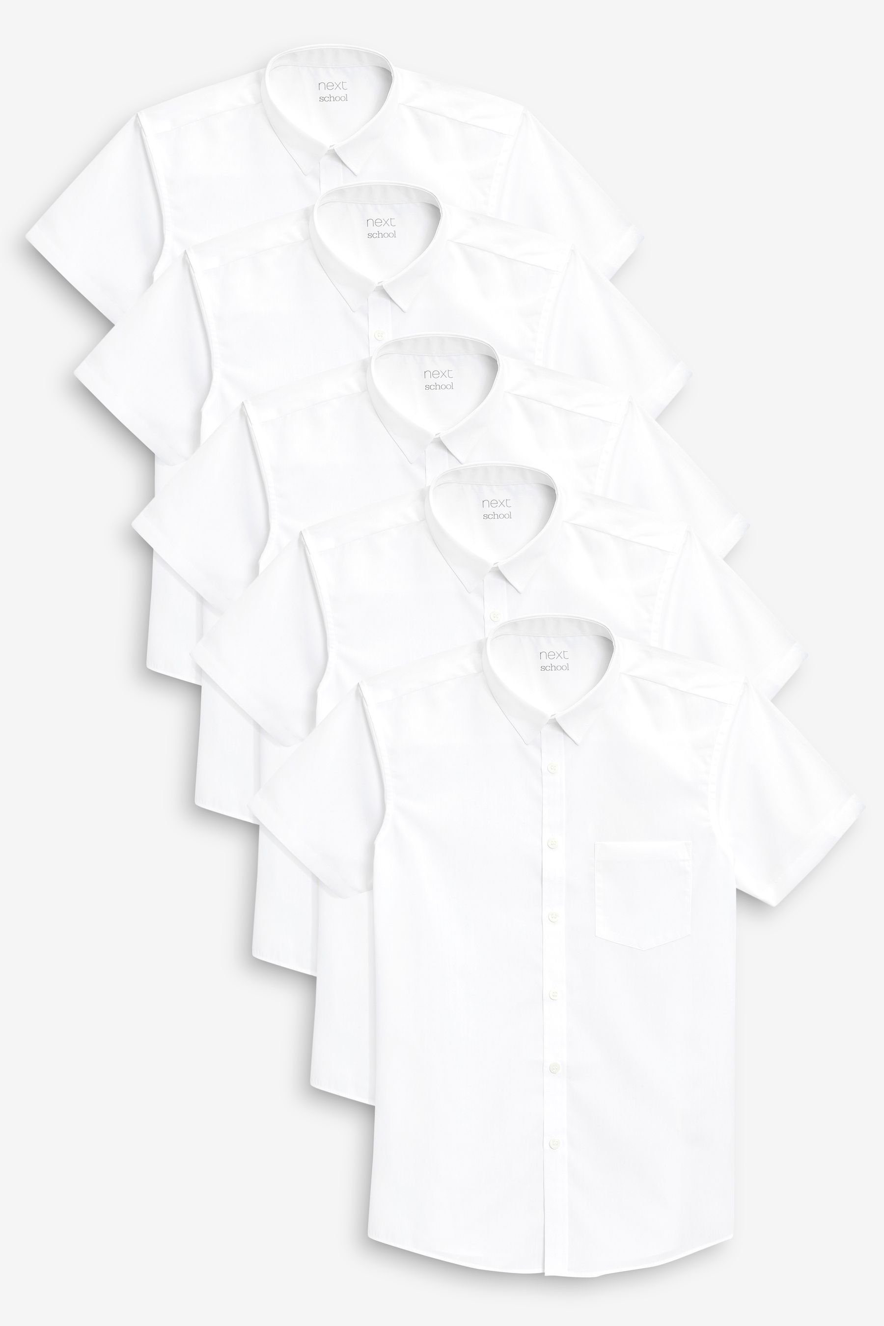 Next Langarmhemd Kurzärmelige Hemden, 5er-Pack (5-tlg) günstig online kaufen