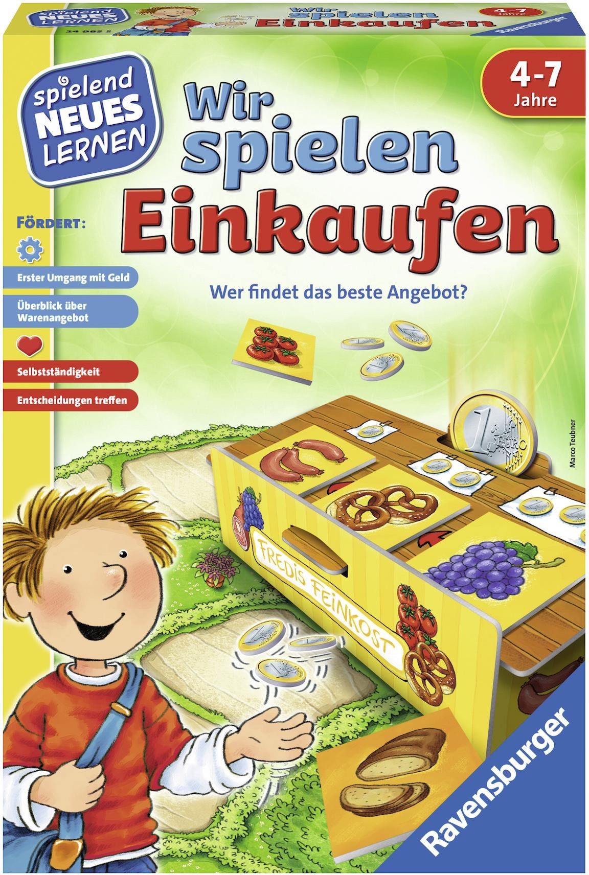 Ravensburger Spiel, Wir spielen Einkaufen, Made in Europe, FSC® - schützt Wald - weltweit