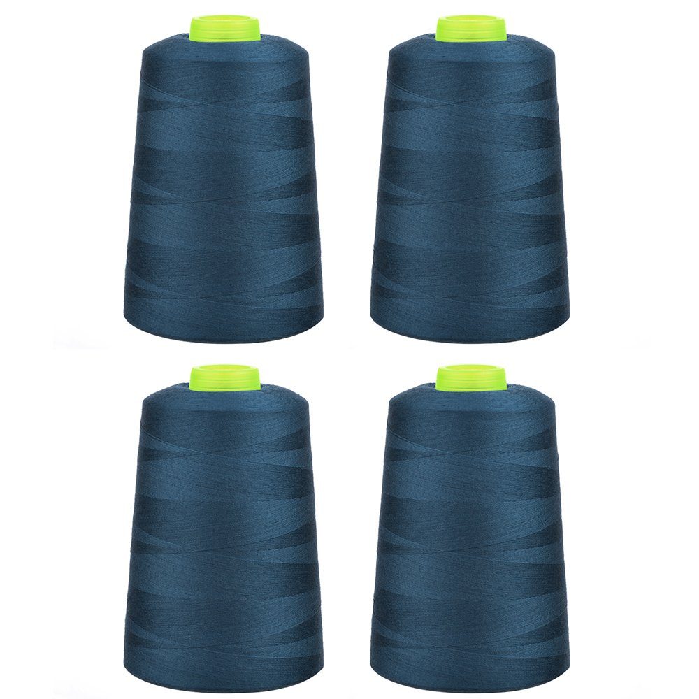 Phönix Phönix Overlockgarn 4x5000m Farbe 11114 jeans Overlockgarn, (Packung), 4 x 5000m