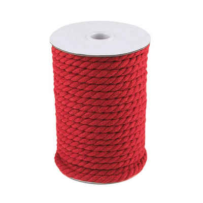 maDDma 10m Baumwollseil 12 mm gedreht Seil, rot